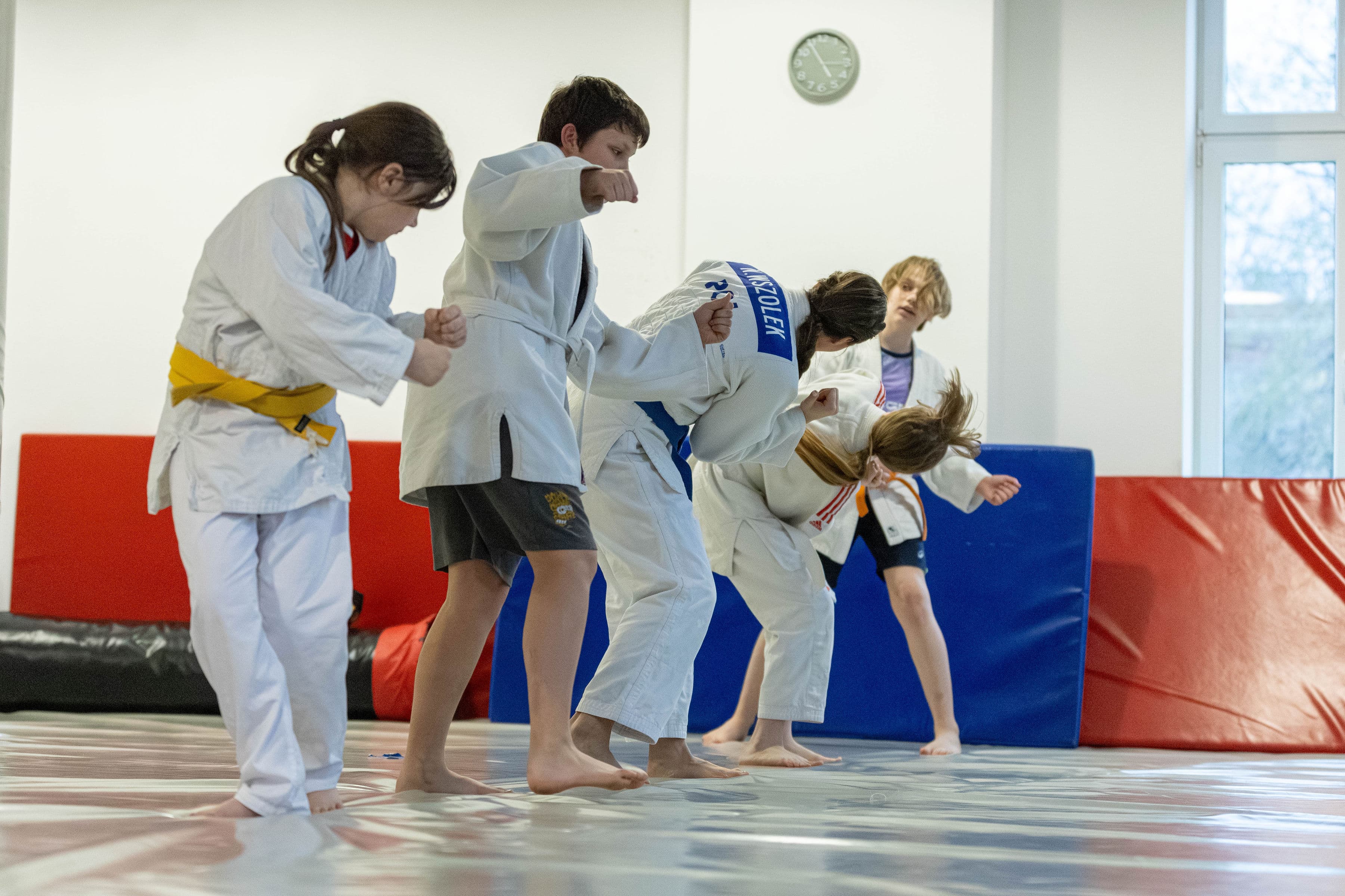 Dzieci na treningu judo w Kame Gym Wrocław